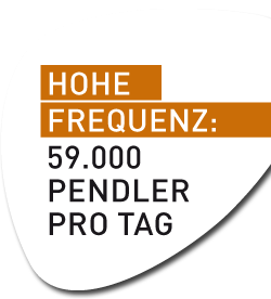 Hohe Frequenz: 59000 Pendler pro Tag